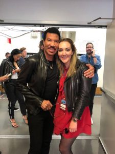 Adriana McPhee with Lionel Richie