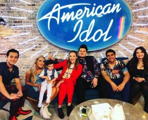 Adriana McPhee backstage at American Idol